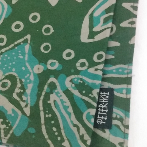 PETER HOE Decorative Table Napkins and Ring Holders 4 Pc Set Green  21"x21" NWOT - Picture 6 of 9